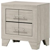 Trenton - 2-Drawer Nightstand Bedside Table - Rustic Cream - JaxCo Furniture