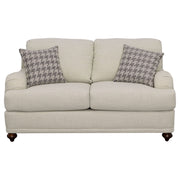 Glenn - Upholstered English Arm Loveseat - Light Gray - JaxCo Furniture