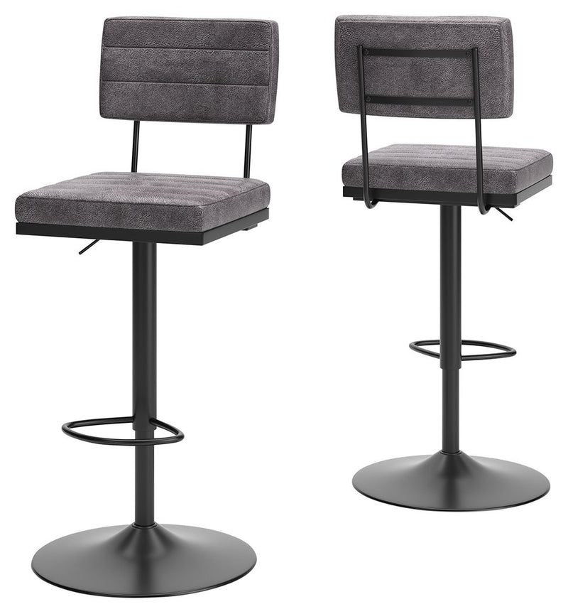 Strumford - Tall Swivel Barstool (Set of 2) - JaxCo Furniture