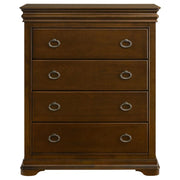 Garland - 4-Drawer Bedroom Chest Of Drawers - Brown Cherry - JaxCo Furniture