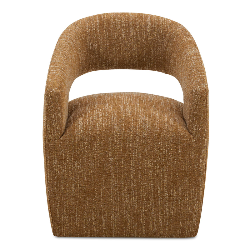Barrow - Rolling Dining Chair - Amber Glow - JaxCo Furniture