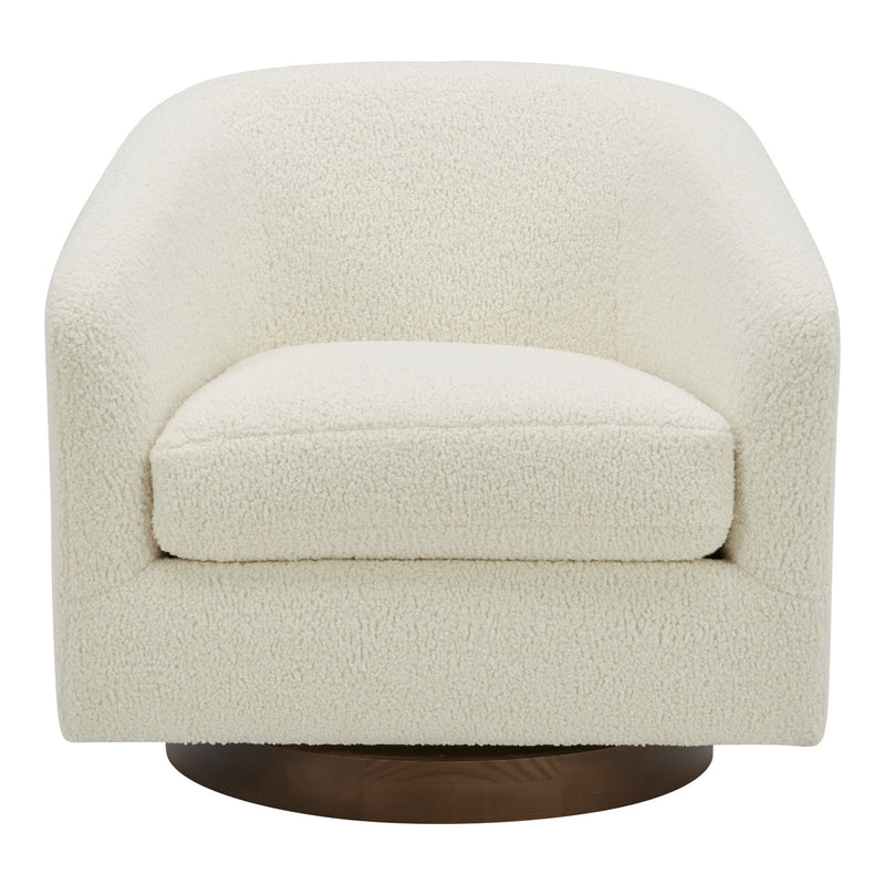 Oscy - Swivel Chair - White - JaxCo Furniture