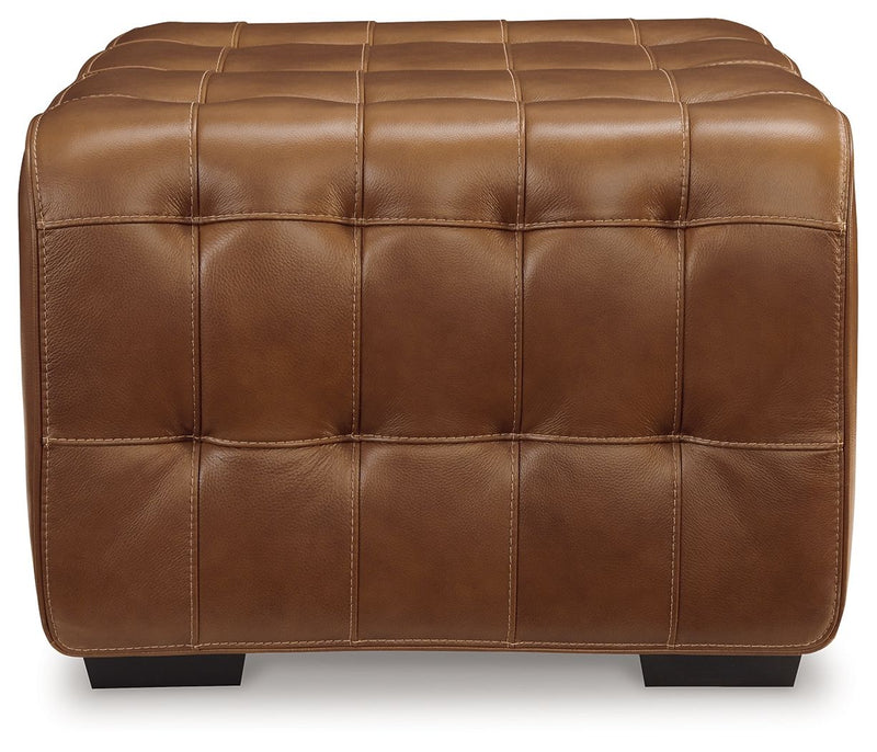 Temmpton - Chocolate - Oversized Accent Ottoman - JaxCo Furniture