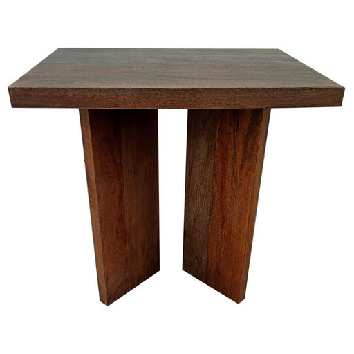 Andando - Square Solid Wood End Table - Mango Brown - JaxCo Furniture