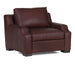 Classic Custom - Rivera Arm Chair With English Modern Arm Old Attic Leather Park Bench - Dark Brown - JaxCo Furniture