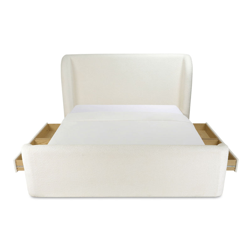 Sophia - King Bed - Cream - JaxCo Furniture