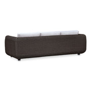 Soma - Outdoor Sofa - Dark Brown / White - JaxCo Furniture