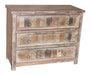 3 Drawer Print Block Dresser - Multicolor - JaxCo Furniture