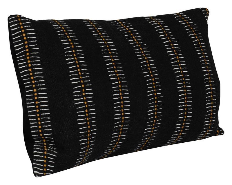 Repose - RP Cabana Pillow - Black/Tumeric Gold - JaxCo Furniture