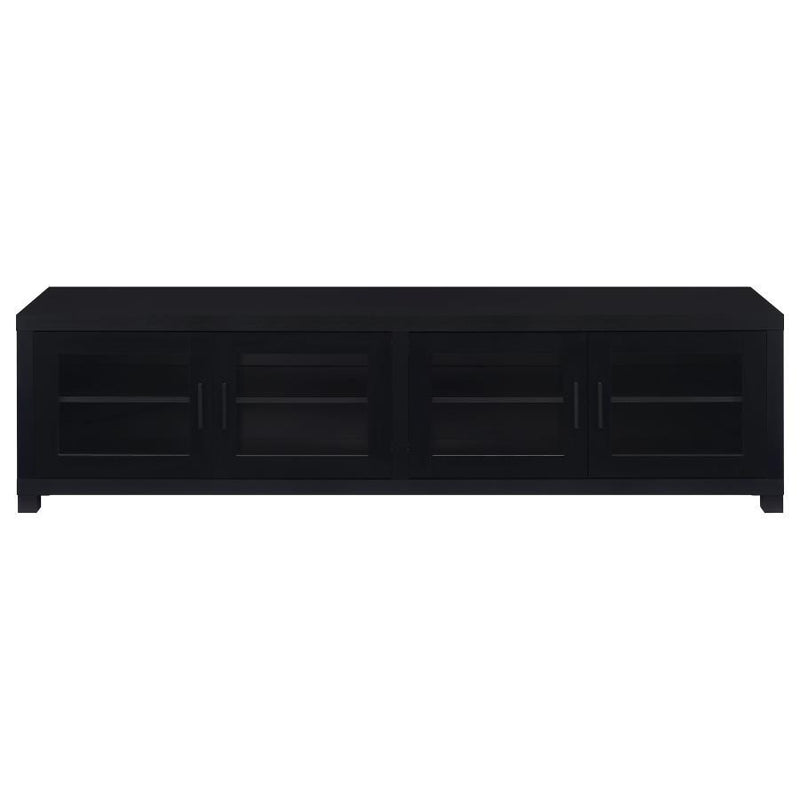 Jupiter - 4 Door Engineered Wood TV Stand - Black - JaxCo Furniture