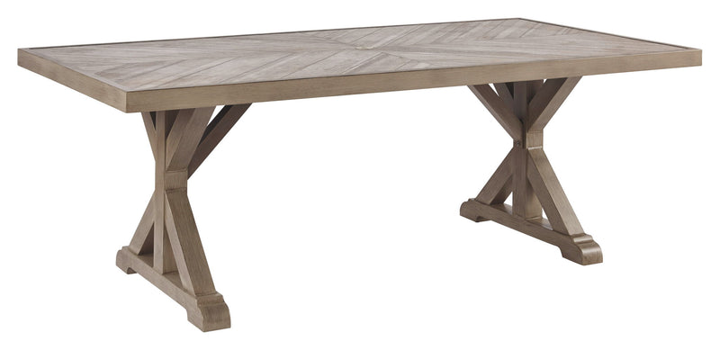 Beachcroft - Rect Dining Table W/Umb Opt - JaxCo Furniture