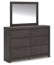 Fraluna - Charcoal - Dresser And Mirror - JaxCo Furniture