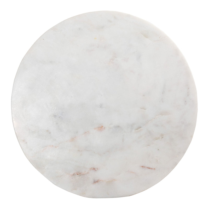 Grace - Marble Accent Table - White - JaxCo Furniture