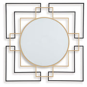 Oceanal - Black / Gold Finish - Accent Mirror - JaxCo Furniture