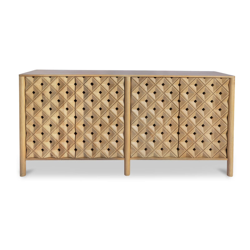 Fulton - 4 Door Sideboard - Natural - JaxCo Furniture