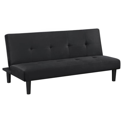 Stanford - Upholstered Tufted Convertible Sofa Bed - Black - JaxCo Furniture