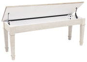 Skempton - White - Storage Bench - JaxCo Furniture