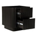 Povera - Nightstand - Black - JaxCo Furniture