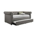 Kepner - Upholstered Twin Daybed With Trundle - Gray - JaxCo Furniture