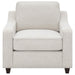 Christine - Upholstered Sloped Arm Accent Chair - Beige - JaxCo Furniture