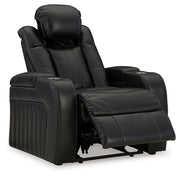 Caveman Den - Midnight - Power Recliner/ Adj Headrest - JaxCo Furniture