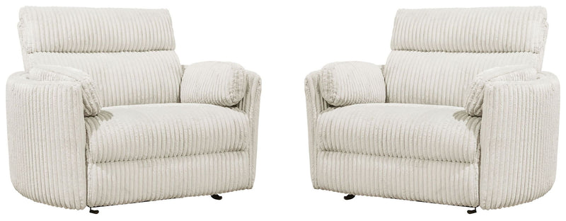 Radius Xl - Extra Wide Power Glider Recliner (Set of 2) - JaxCo Furniture