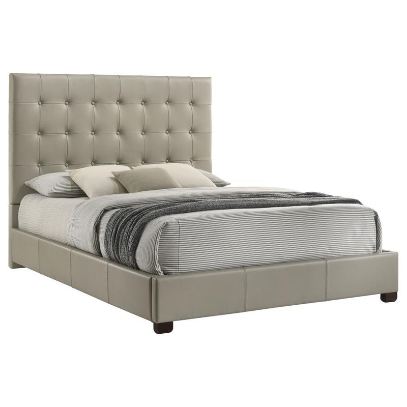 Medley - Genuine Leather Platform Bed - JaxCo Furniture