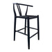 Ventana - Counter Stool - Black - Wood - JaxCo Furniture