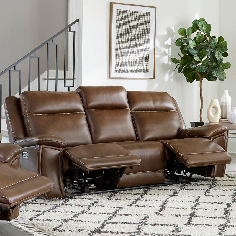Jameson - Power Reclining Zero Gravity Sofa - Hickory - JaxCo Furniture