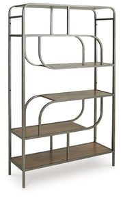Jaddon - Brown / Antique Silver - Bookcase - JaxCo Furniture
