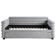 Patricia - Boucle Upholstered Day Bed With Trundle - JaxCo Furniture