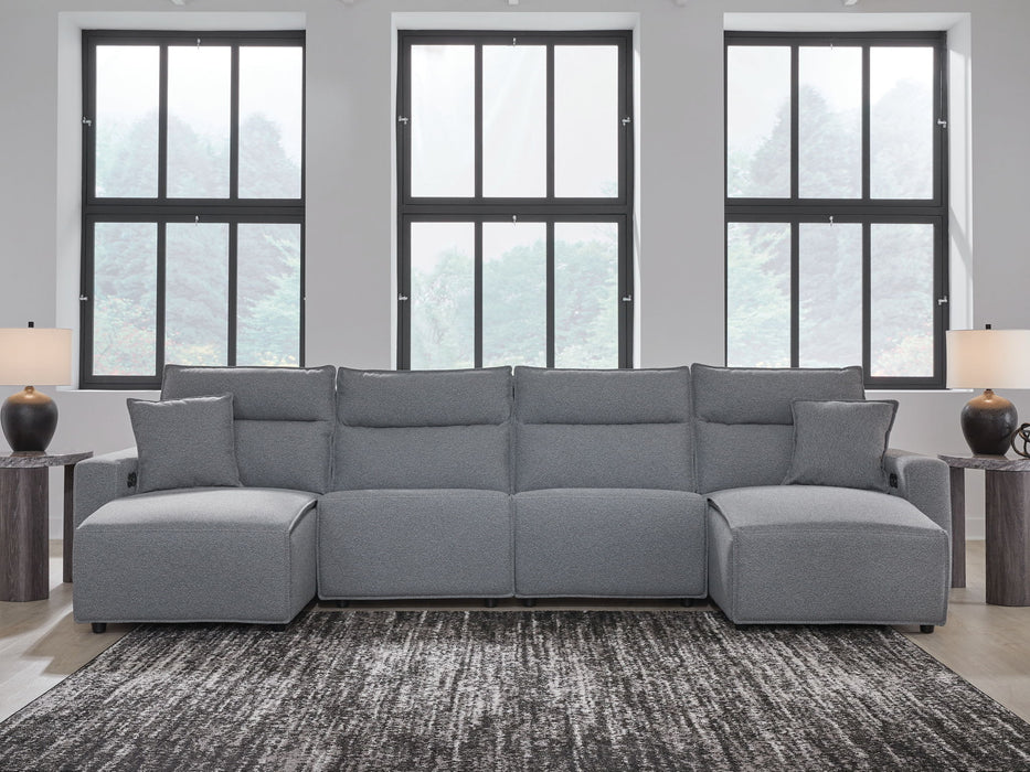 ModMax II - Salt And Pepper - Reclining Sectional