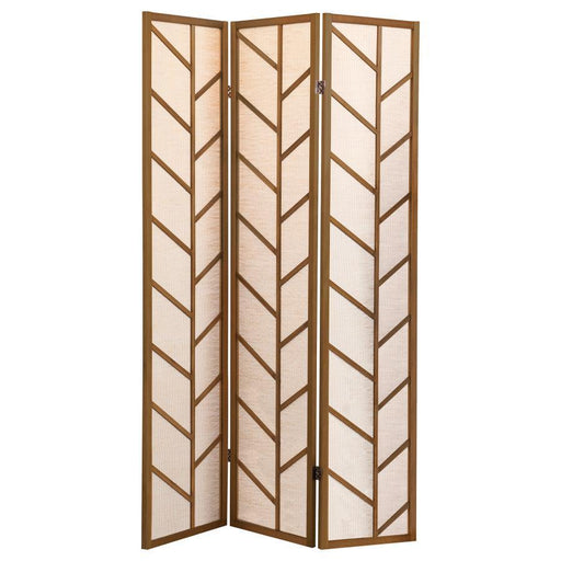 Mila - 3-Panel Room Divider Folding Shoji Screen - Walnut - JaxCo Furniture