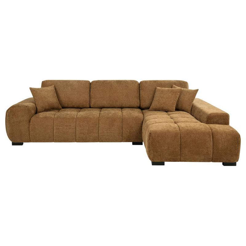 Octavia - Fabric Upholstered Sectional Chaise Sofa - JaxCo Furniture