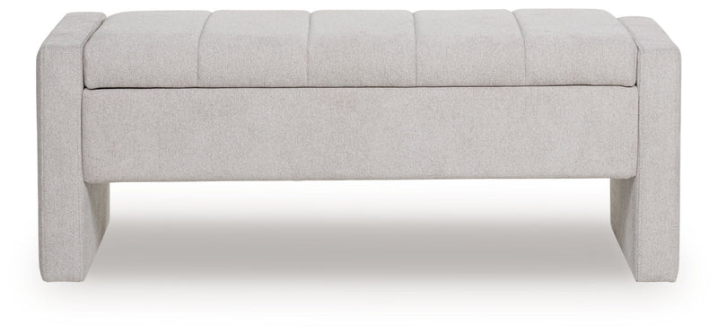 Akselman - Gray - Storage Bench - JaxCo Furniture