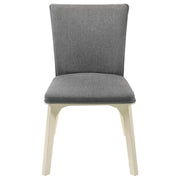 Biloxi - Upholstered Dining Side Chair (Set of 2) - Gray - JaxCo Furniture