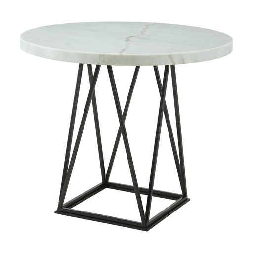 Riko - Round Counter Height Dining Table - White - JaxCo Furniture