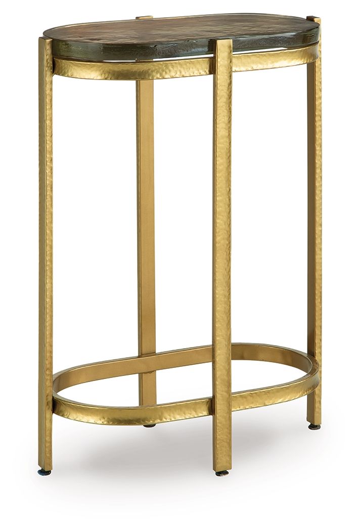 Porterville - Gold Finish - Accent Table - JaxCo Furniture