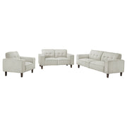 Deerhurst - Upholstered Tufted Track Arm Sofa Set - JaxCo Furniture