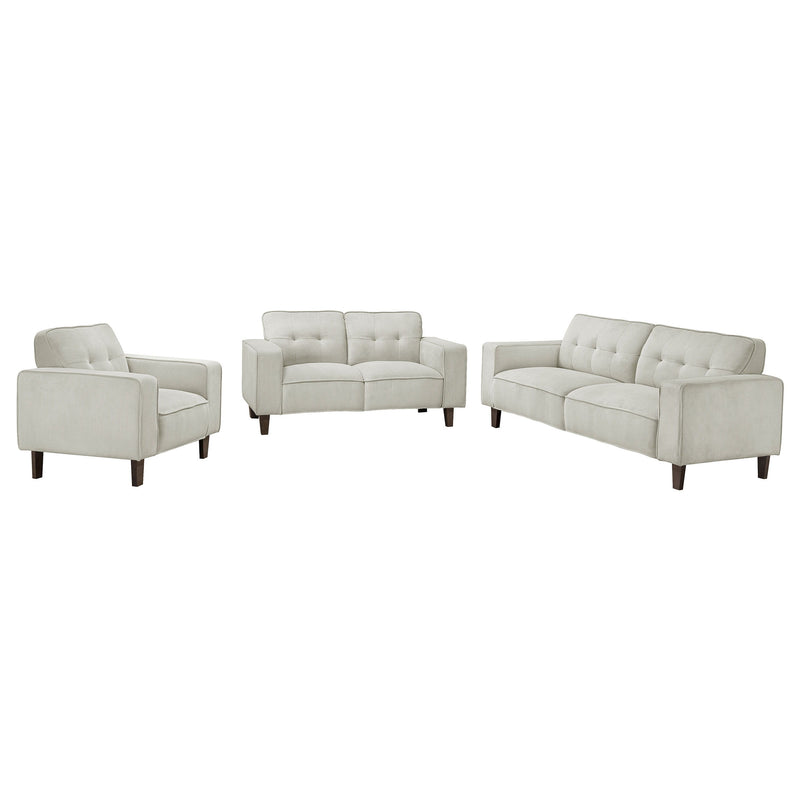Deerhurst - Upholstered Tufted Track Arm Sofa Set - JaxCo Furniture
