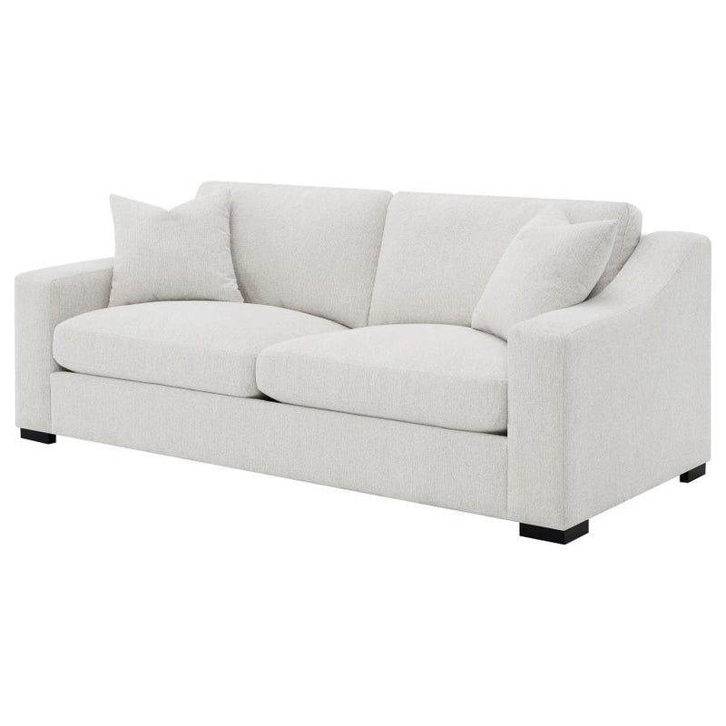 Ashlyn - Fabric Upholstered Track Arm Sofa - Sand - JaxCo Furniture