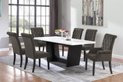 Sherry - Rectangular Marble Top Dining Table Set - JaxCo Furniture