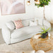 Isabella - Faux Sheepskin Upholstered Sofa Natural - Ivory - JaxCo Furniture