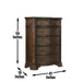 Royale - Lift Top Chest - Dark Brown - JaxCo Furniture