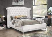Barzini - Upholstered Wingback Bed - JaxCo Furniture