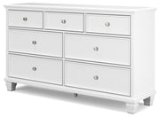 Fortman - White - Dresser - JaxCo Furniture