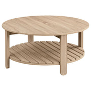 Fowler - 1 Shelf Round Engineered Wood Table - JaxCo Furniture