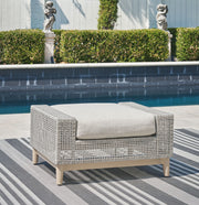 Seton Creek - Gray - Ottoman With Cushion - JaxCo Furniture