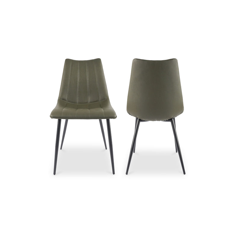 Alibi - Dining Chair (Set of 2) - Dark Green - JaxCo Furniture