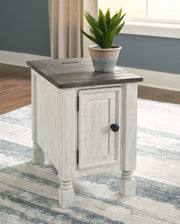 Havalance - White / Gray - Chair Side End Table - JaxCo Furniture